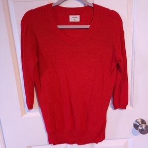 Wilfred silk and cashmere sweater, size xxs, red